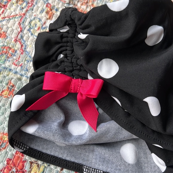 VENUS Marilyn Polka Dot Bikini Bottom Black & White Pink Size 12 - Picture 3 of 10